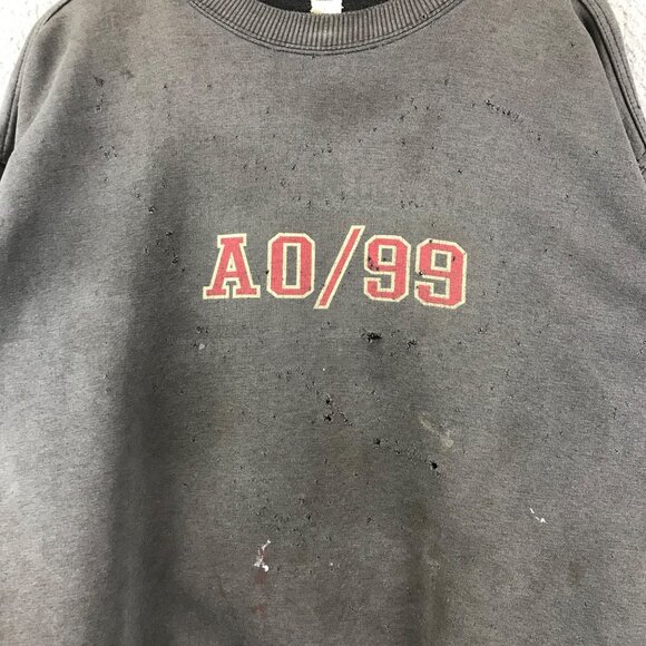 Vintage 80s Canisteo (AO-99) Navy sweatshirt crewneck distressed‎ size XL - Picture 4 of 12